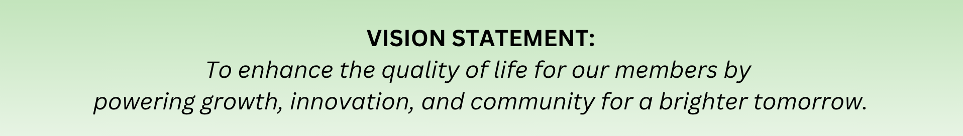 vision statement